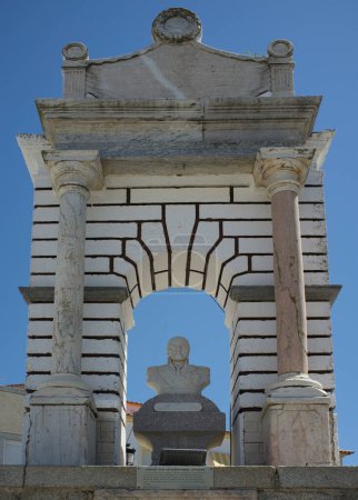 Photo for La Albuera, Spain - Jun 12th, 2021: Monument to General Castanos, commander of the Spanish army in La Albuera Battle, 1811. Badajoz, Spain - Royalty Free Image