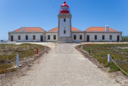Foto de Faro de Cabo Sardao, situado en el punto más occidental de la región del Alentejo de Portugal - Imagen libre de derechos