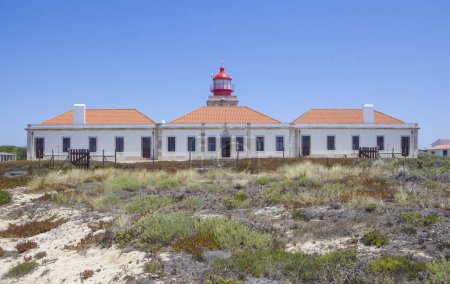 Foto de Faro de Cabo Sardao, situado en el punto más occidental de la región del Alentejo de Portugal - Imagen libre de derechos