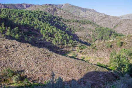 Las Hurdes orography, Caceres, Extremadura, Spanien. Land voller Geheimnisse und Charme