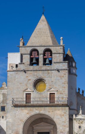 Our Lady of the Assumption Cathedral, Elvas, Portugal. Detail of the tower