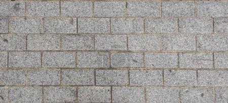 Fixer la chaussée faite avec des blocs de granit coupé. Monumental Complex road surfaces, Caceres, Espagne