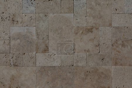 Foto de Background of rectangular polished square slabs of natural stone - Imagen libre de derechos