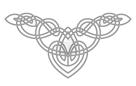 Celtic style vector element. Decorative celtic knot.