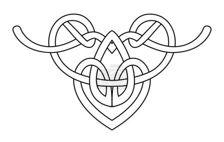 Illustration for Celtic style vector element. Decorative celtic knot. - Royalty Free Image