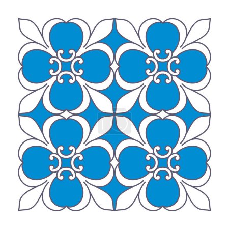 Adorno decorativo en estilo árabe. Patrón sin costura ornamental vectorial.