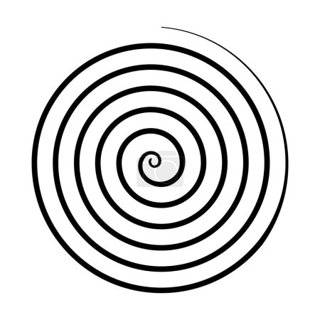 Hypnosis spiral vector illustration.