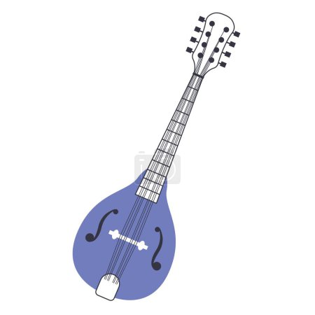 Téléchargez les illustrations : Mandolin.Instrument de musique à cordes italien du Moyen Age. - en licence libre de droit