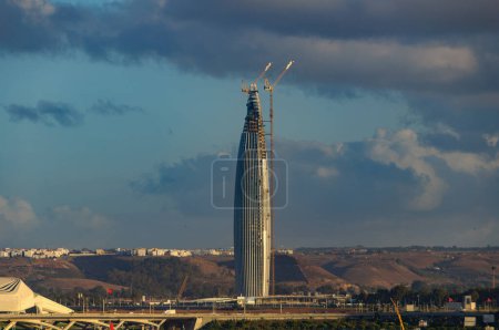 Foto de Marruecos. Rabat. Torre Mohammed VI. La torre más alta de Marruecos alcanzando una altura de 250 metros - Imagen libre de derechos