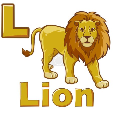 Abbildung eines Löwen, des Königs des Dschungels