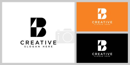 Ilustración de Iniciales letra b logo vector diseño - Imagen libre de derechos