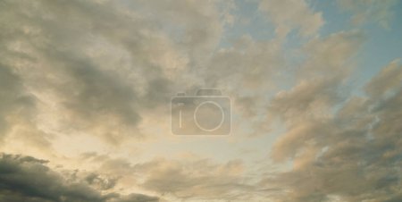 Photo for Beautiful sky with clouds at sunset. - Royalty Free Image