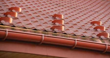 Modèle de texture du toit avec pare-neige
