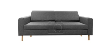 Photo for Furniture gray color sofa bed multi function with isolated white background - Royalty Free Image