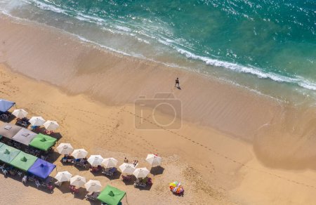 Photo for Mexico, Acapulco resort beaches and scenic ocean views near Zona Dorada Golden Beach zone. - Royalty Free Image