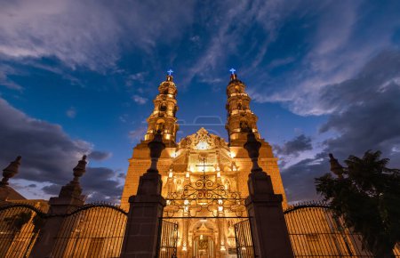 Mexiko, Basilika der Kathedrale von Aguascalientes im historischen Kolonialzentrum in der Nähe der Plaza de la Patria.