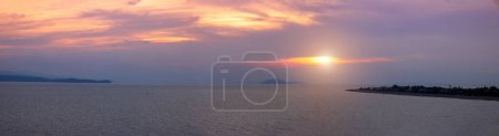 Scenic sunsets over Puntarenas in Costa Rica.