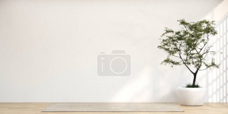 Photo for Empty room,Clean japanese minimalist room interior - Royalty Free Image