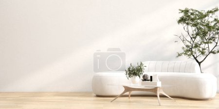 Photo for Sofa armchair minimalist design muji style. - Royalty Free Image