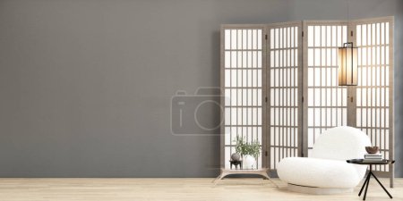 Photo for Sofa armchair on Living room empty japanese style. - Royalty Free Image