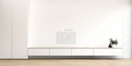 Foto de Gabinete en la habitación moderna vacía japonés - estilo zen, diseños mínimos. - Imagen libre de derechos