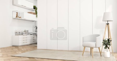 Photo for Modern room interior wabisabi style and sofa and decoration japanese. - Royalty Free Image