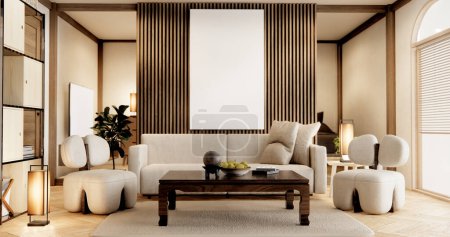 Téléchargez les photos : Meubles de canapé et design intérieur de pièce moderne minimal - en image libre de droit