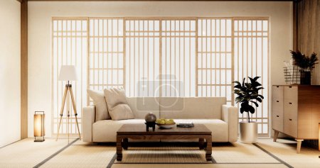 Téléchargez les photos : Meubles de canapé et design intérieur de pièce moderne minimal - en image libre de droit