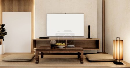 Photo for Muji living room japanese style and decoration for japan. - Royalty Free Image