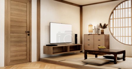 Photo for Muji living room japanese style and decoration for japan. - Royalty Free Image