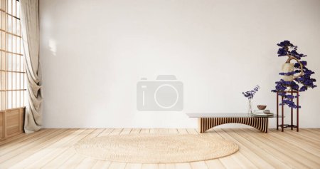 Téléchargez les photos : Chambre vide blanche sur plancher de bois design intérieur. - en image libre de droit