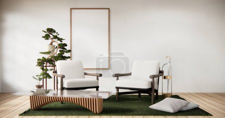 Foto de Sillón de diseño minimalista estilo japón. - Imagen libre de derechos