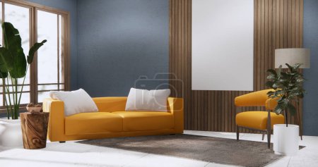 Foto de Gris salón moderno estilo minimalista con sofá sillón en baldosas piso de granito. - Imagen libre de derechos