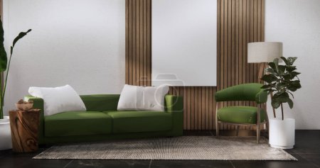 Foto de Salón moderno estilo minimalista con sofá sillón en baldosas piso de granito. - Imagen libre de derechos