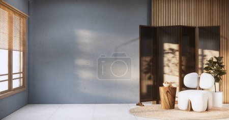 Foto de Gris salón moderno estilo minimalista con sofá sillón en baldosas piso de granito. - Imagen libre de derechos