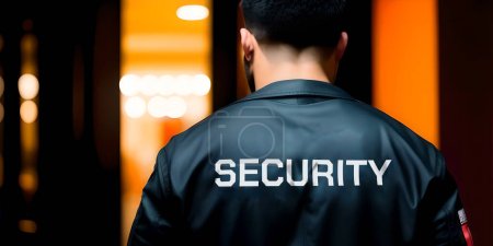 Photo for Security guard bouncer are regulating the situation of safety in an event concert in a nightclub. - Royalty Free Image