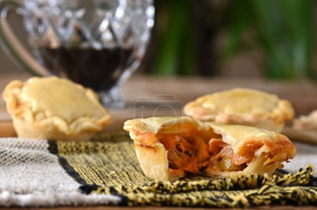 Photo for Empada Goiana chicken pie typical brazilian food traditional roasted chicken pie - Royalty Free Image