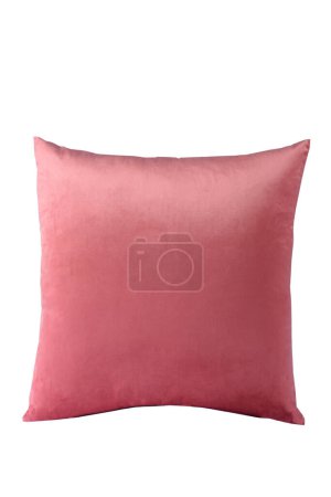 square pillow. Bedroom sleeping pad or sofa cushion pad with feather, down or synthetic and textile filling, fabric pillowcase comfort rest