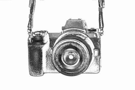 Téléchargez les photos : Goiania, Brésil Nikon Z6 II version 2 appareil photo confrontation et compétition entre appareils photo. Fond blanc. Les meilleurs appareils photo sans miroir des grandes marques. - en image libre de droit