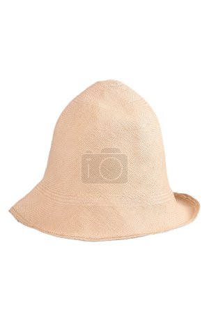 Téléchargez les photos : Seau chapeau tête de protection design mode style isolé sur fond blanc image - en image libre de droit