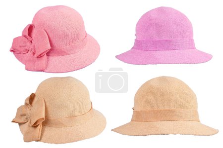 Téléchargez les photos : Seau chapeau tête de protection design mode style isolé sur fond blanc image. - en image libre de droit
