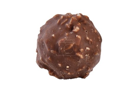chocolate con castaño bombón dulce con recubrimiento de chocolate sabor aislado