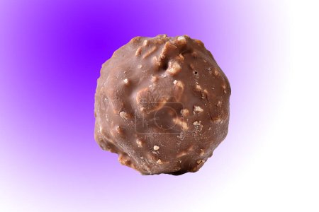 chocolate with chestnut sweet bonbon with chocolate coating isolated taste