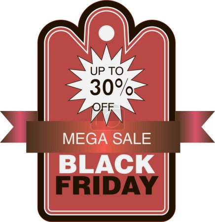 Photo for Black friday label with text - Royalty Free Image