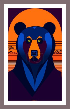 Photo for Bear logo -  illustration, emblem design - Royalty Free Image