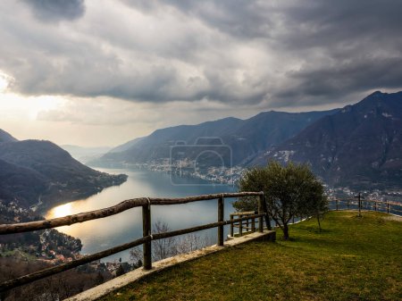 Photo for Landscape of Lake Como at sunset hours - Royalty Free Image