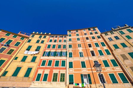 Photo for Colored facades of Camogli in Liguria - Royalty Free Image