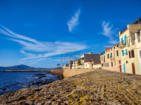 Waterfront of Alghero town in Sardinia