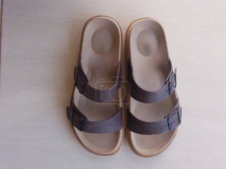 Photo for A very elegant pair of brown sandals - Royalty Free Image