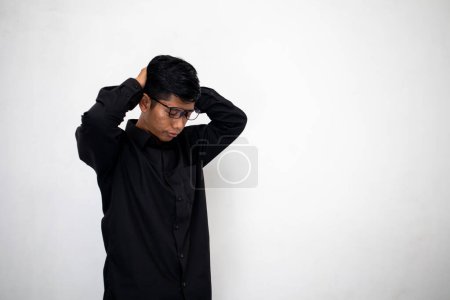 Photo for Asian man confused about his condition - Royalty Free Image